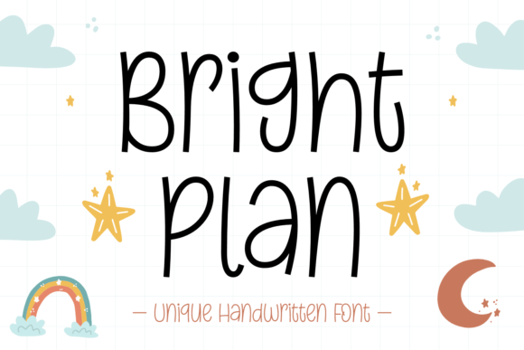 Bright Plan: A Playful Handwritten Font for Brand Design Projects