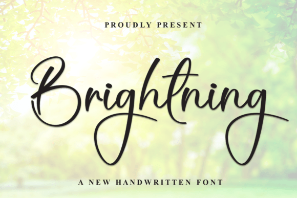 Brightning Script Handwritten Font for Warm Brand Identity Projects