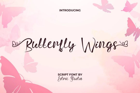 Butterfly Wings: An Elegant Script Font for Editorial Design