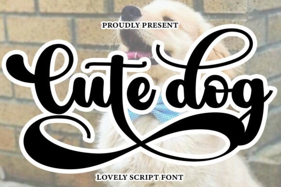 Cute Dog Font for Elegant Design
