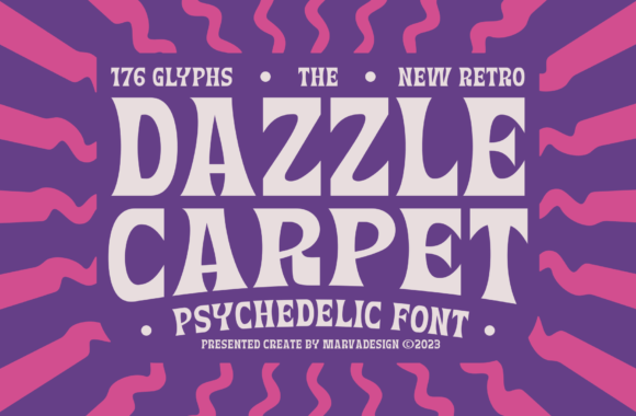 Dazzle Carpet Font for Web Design