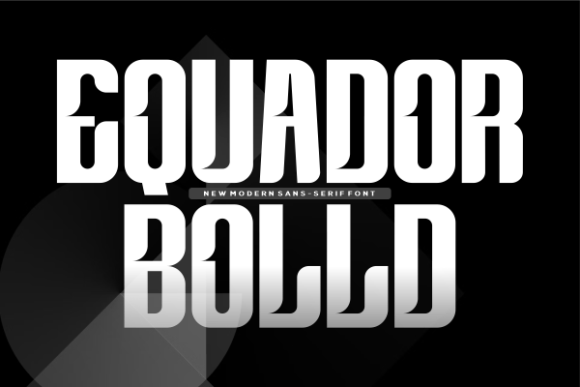 Equador Bolld: A Modern Sans Serif Font for Handmade Product Labels