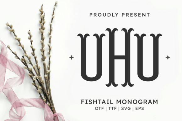 Fishtail Monogram Regular Font
