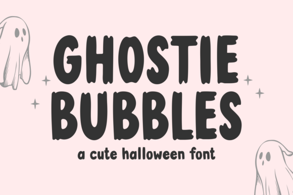 Ghostie Bubbles Font for Halloween Design