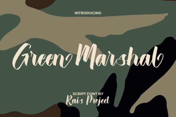 Green Marshal Font for Modern Branding and Business Materials