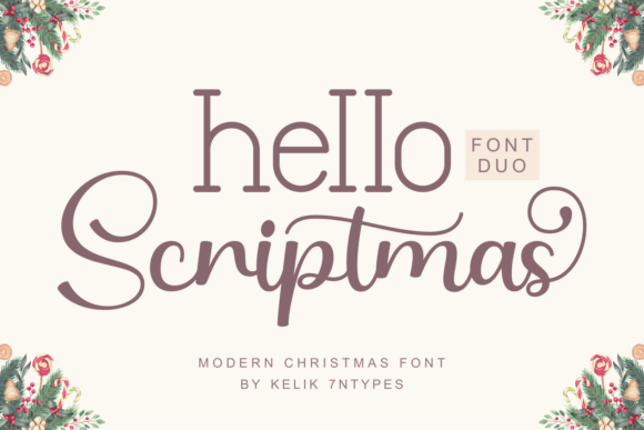 Hello Scriptmas Duo Font