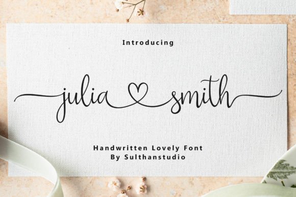 Julia Smith Script Font for Elegant Web Design and Digital Branding