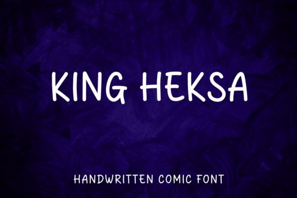 King Heksa Sans Serif Handwritten Font for Handmade Products