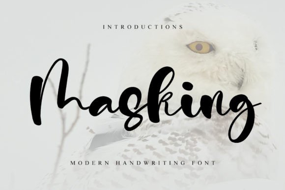 Masking: A Charming Handwritten Font for Handmade Product Design