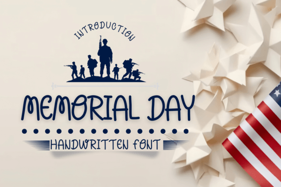 Memorial Day Font for Web Design