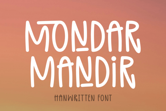 Mondar Mandir: A Script Handwritten Font for Elegant Branding