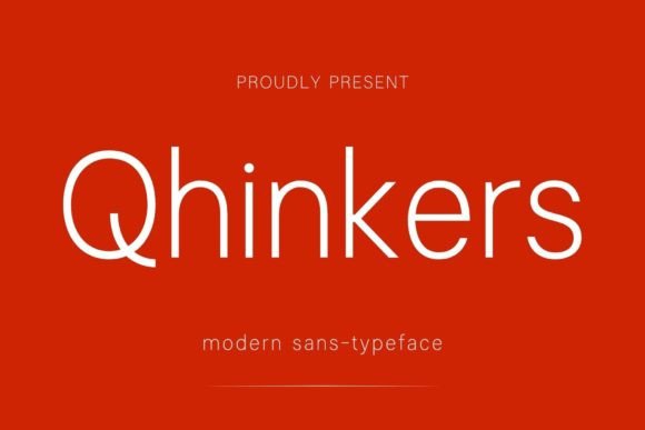 Qhinkers: A Refined Sans Serif Font for Editorial Layouts