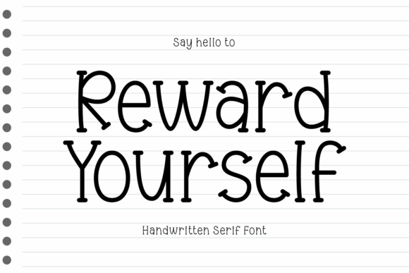 Reward Yourself Handwritten Serif Font for Digital Branding Projects
