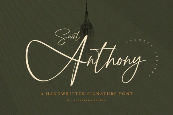 Saint Anthony: A Script Handwritten Font for Editorial Design