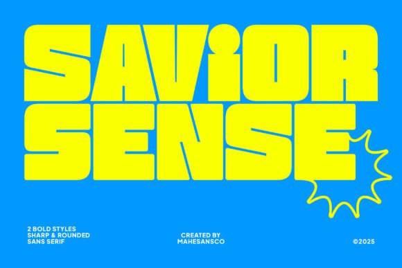 Savior Sense Font for Bold Web Design