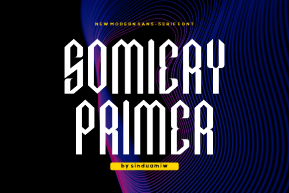 Somiery Primer: A Modern Sans Serif Typeface for Clean Branding