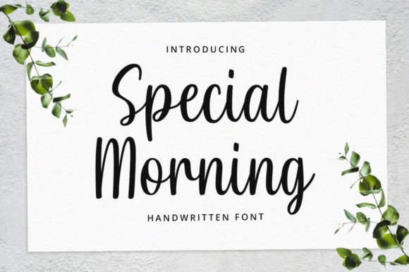 Special Morning Font: Handwritten Warmth for Editorial Design