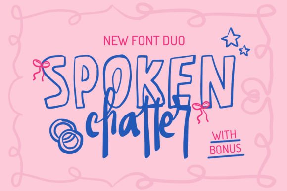 Spoken Chatter: A Script Handwritten Font Duo for Digital Designers