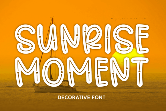 Sunrise Moment: A Playful Decorative Font for Standout Branding