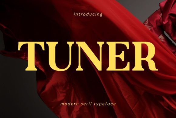Tuner Serif Font for Editorial Design and Publication Layouts