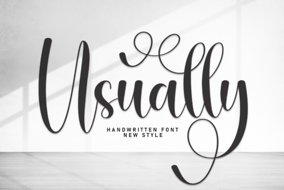 Usually Script Font for Elegant Campaign Visuals