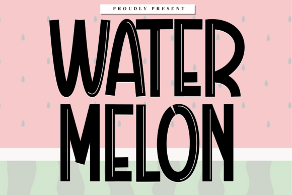 Water Melon Font: Elegant Display for Small Business