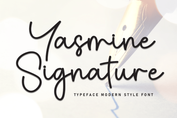 Yasmine Signature Font